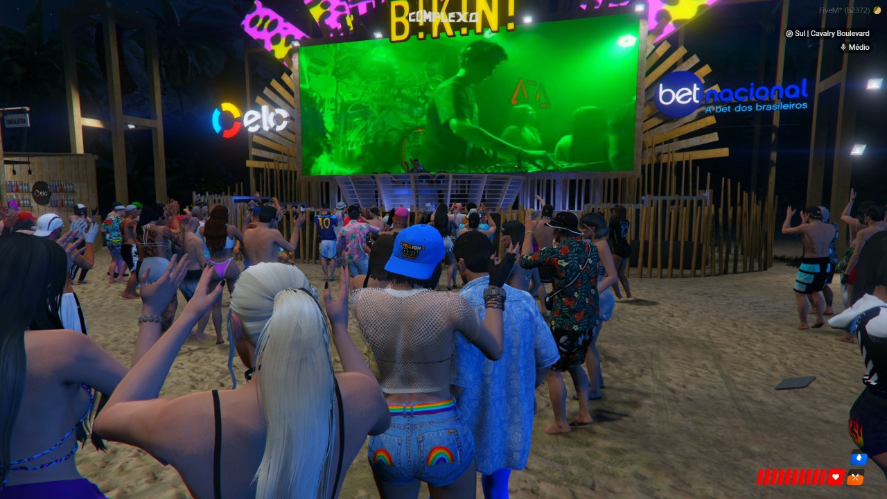 BIKINI, a festa da Carva no metaverso do GTA RP