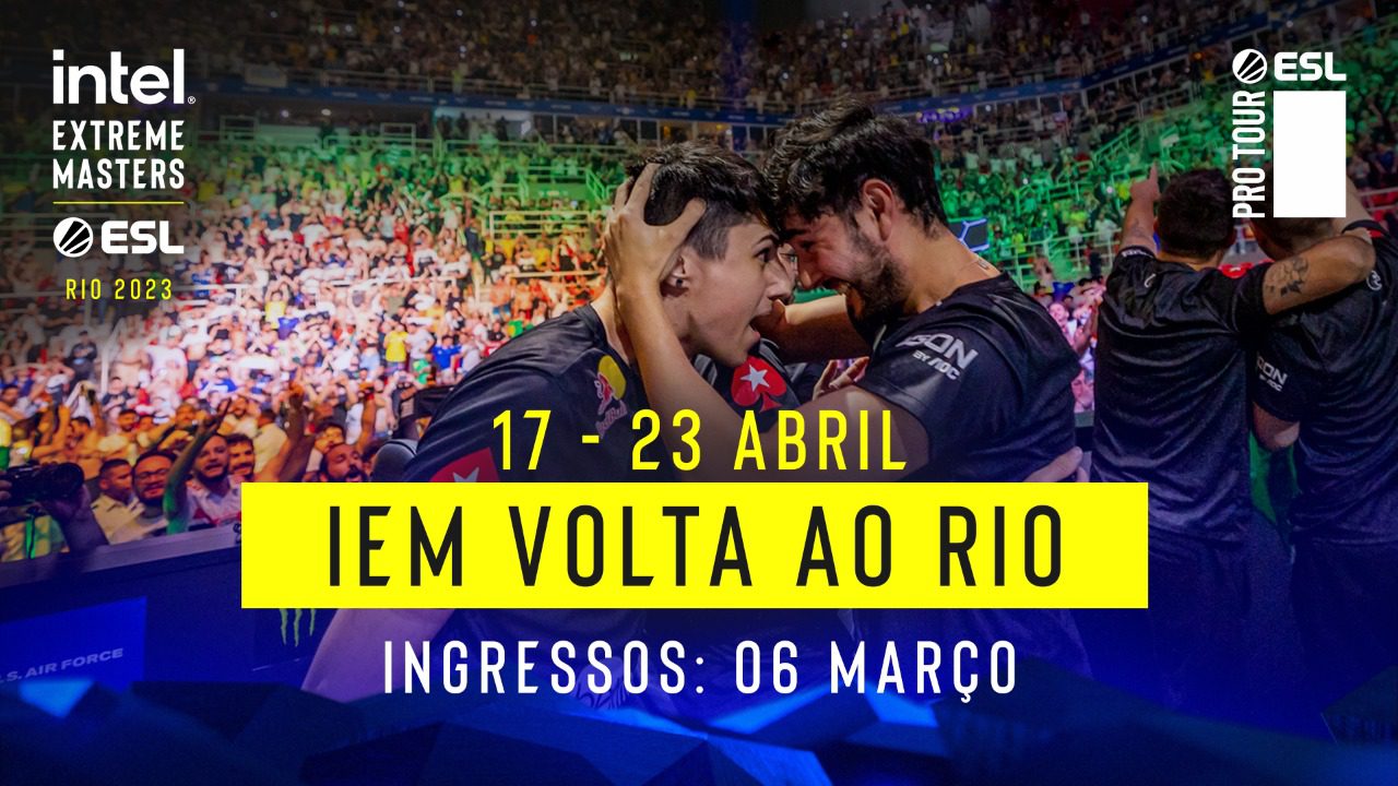 IEM Rio 2023 Com FURIA e MiBR, participantes são definidos Game Arena