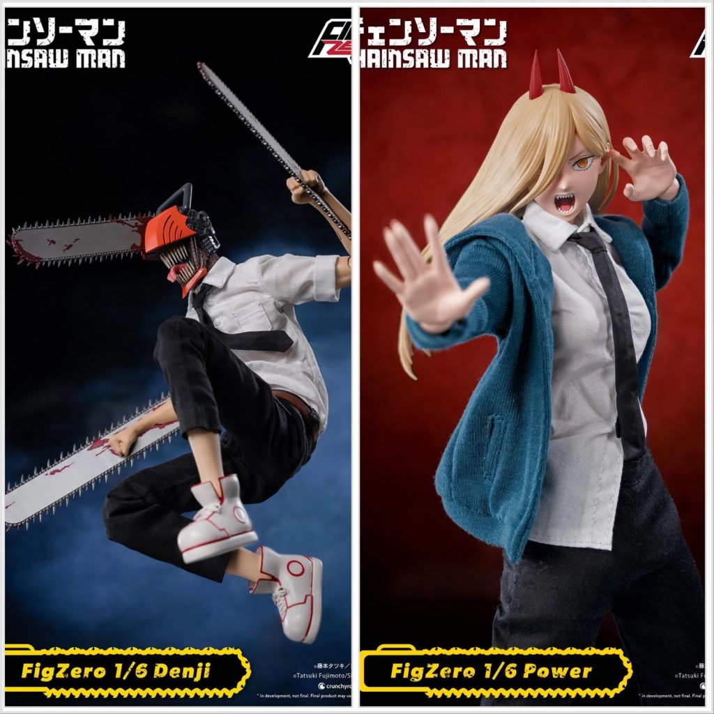 Chainsaw Man: Denji e Power ganham figuras colecionáveis articuladas