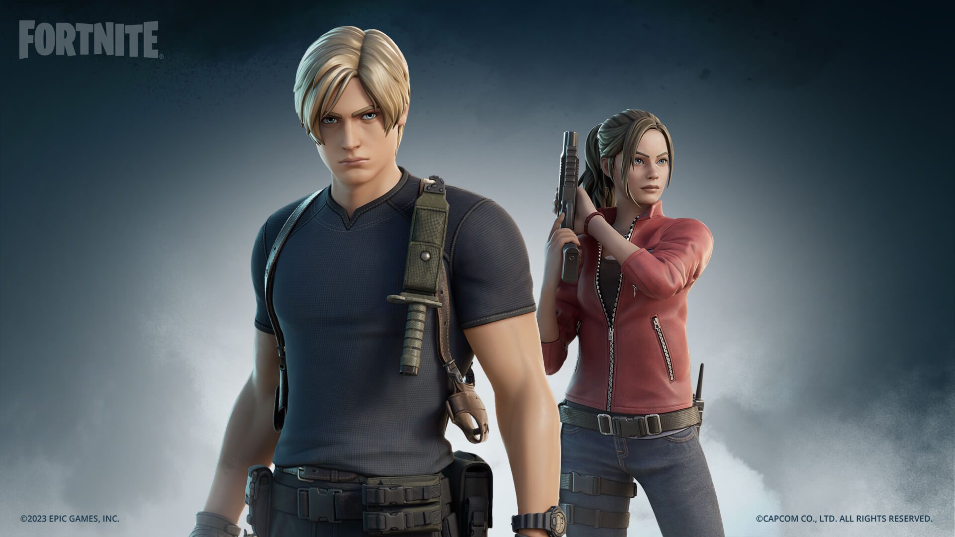 Fortnite: Leon e Claire, de Resident Evil 2, são as novas skins do