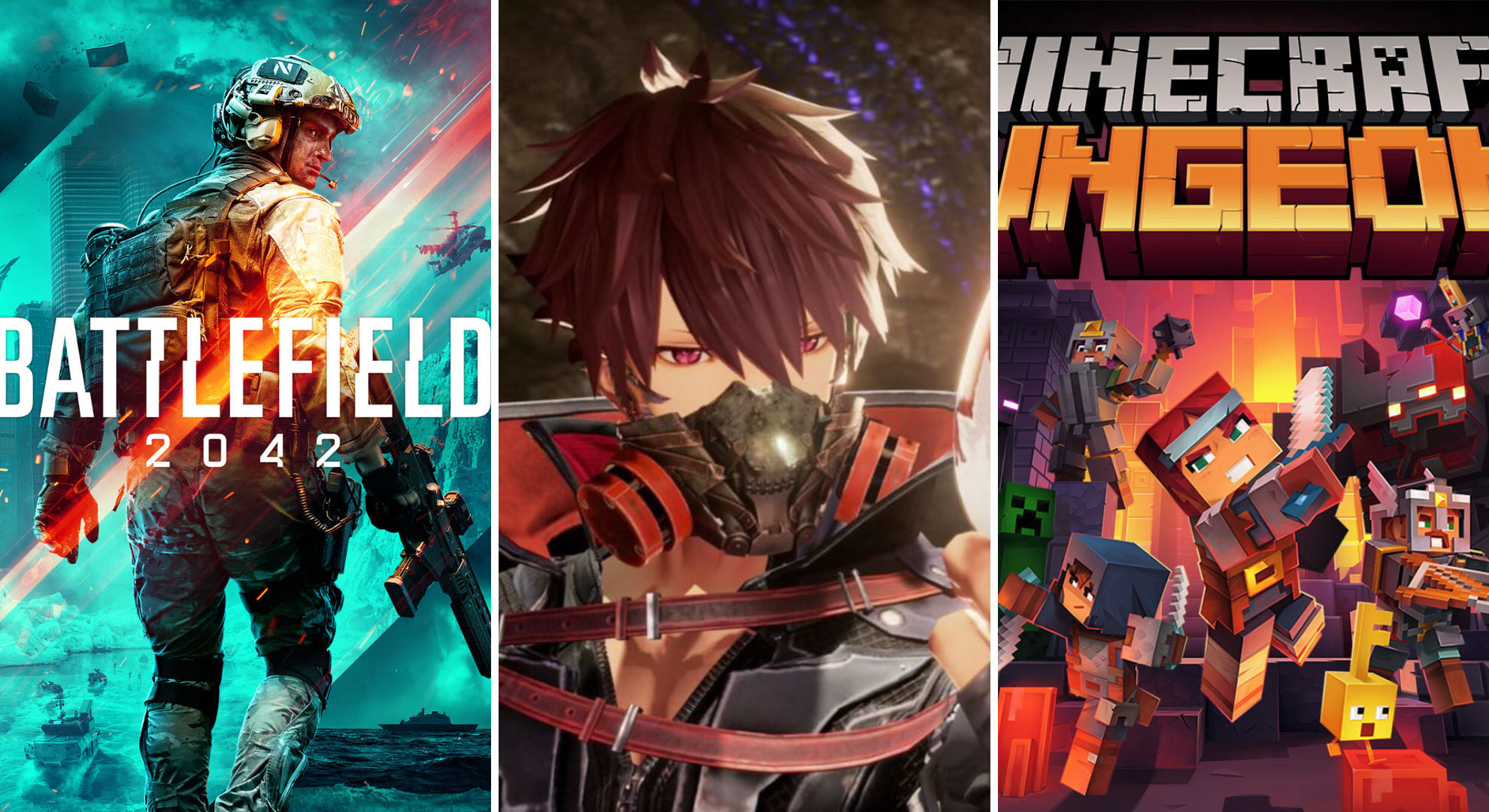 PS Plus: Battlefield 2042, Code Vein e Minecraft Dungeons são os