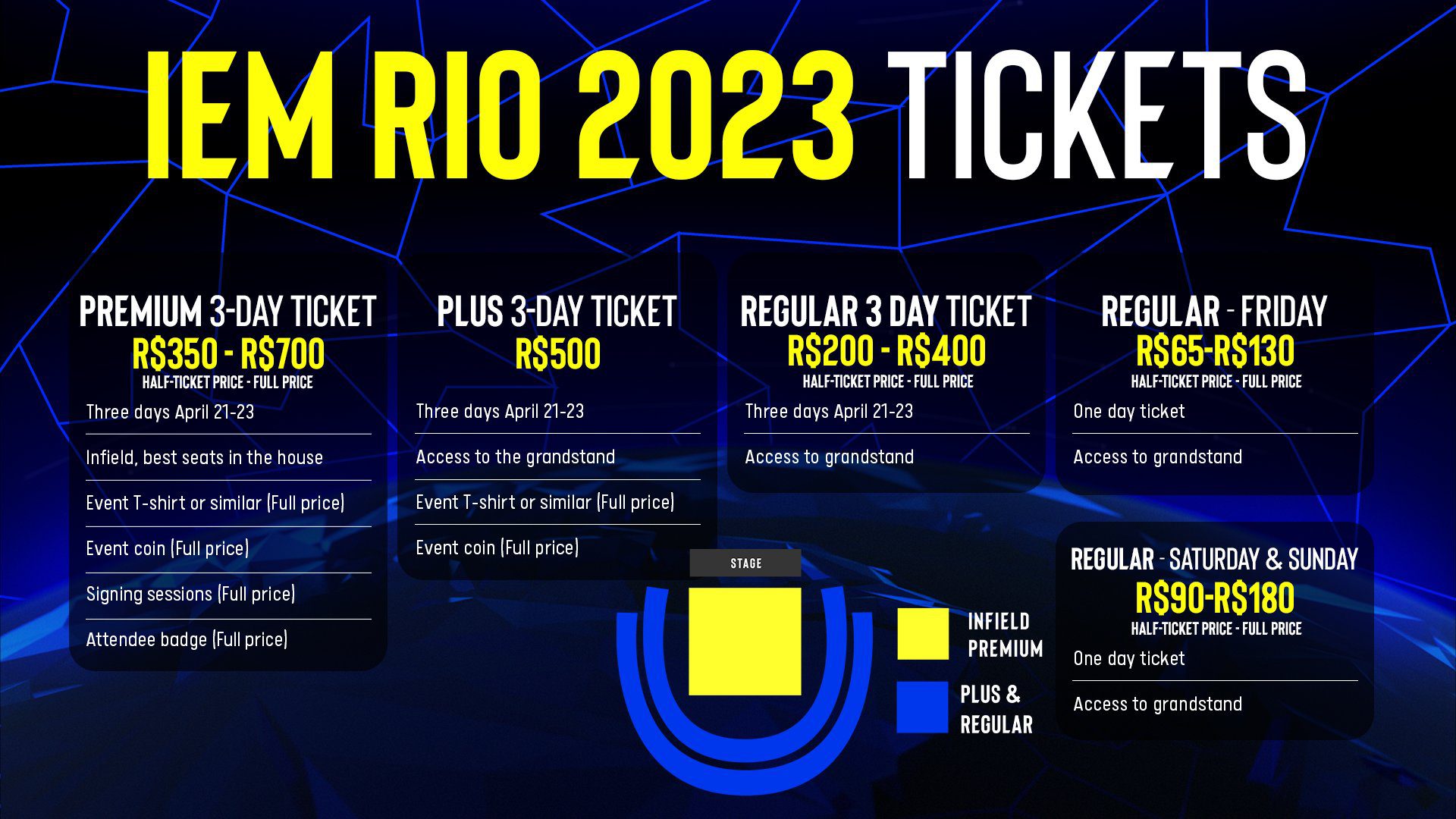 IEM Rio 2023 ESL anuncia venda de ingressos. Veja os valores Game Arena