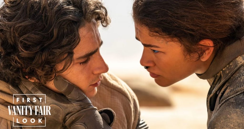 Timothée Chalamet e Zendaya retornam em Duna: Parte 2 (Imagem: Reprodução/Vanity Fair)