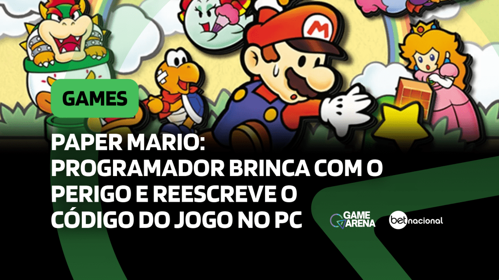 Paper Mario: programador brinca com o perigo e reescreve o código do jogo  no PC - Game Arena