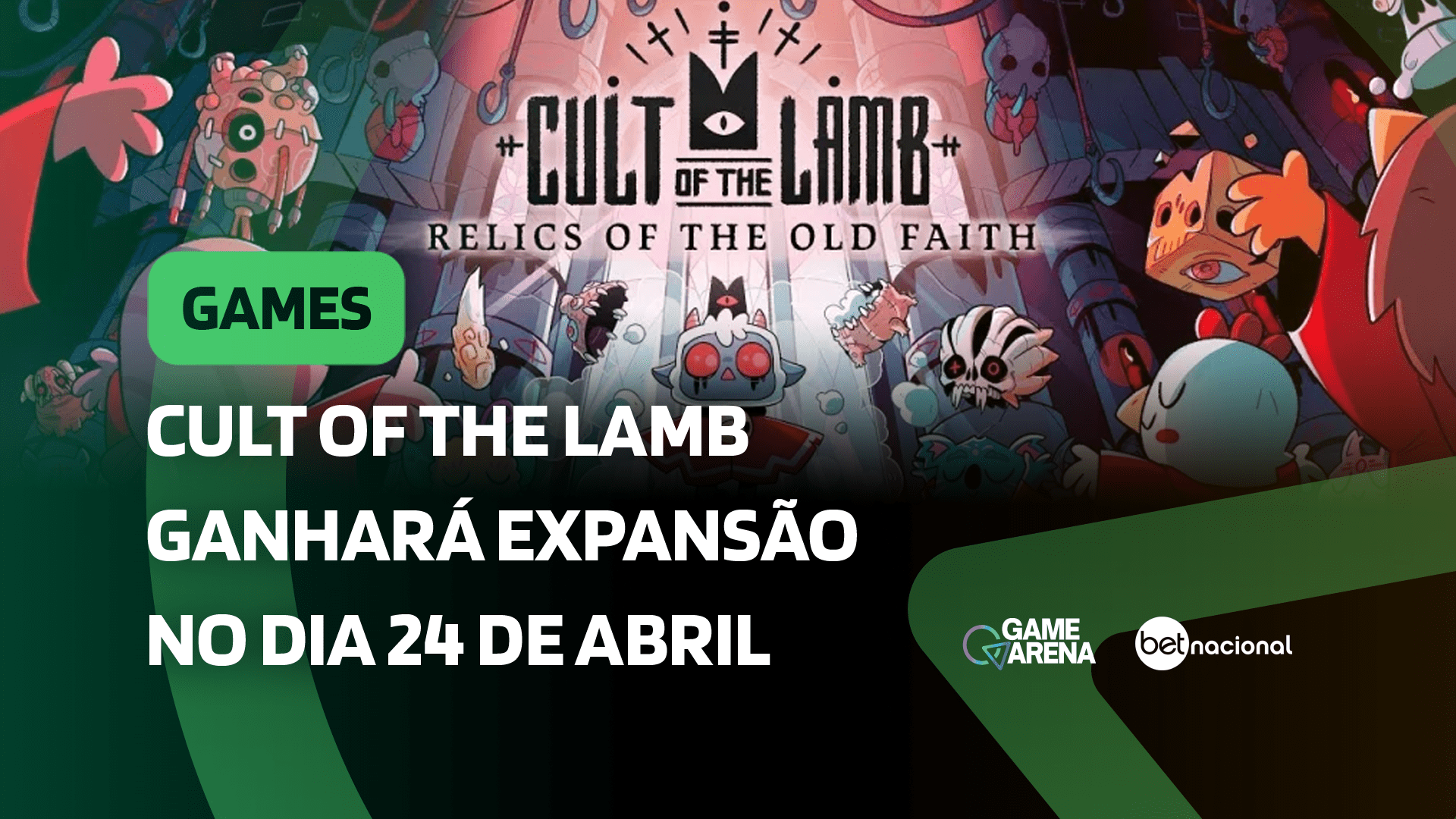 Cult of the Lamb: Update Relics of The Old Faith chega dia 24