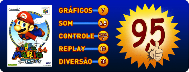 Nota de Super Mario 64 - Nota do Game