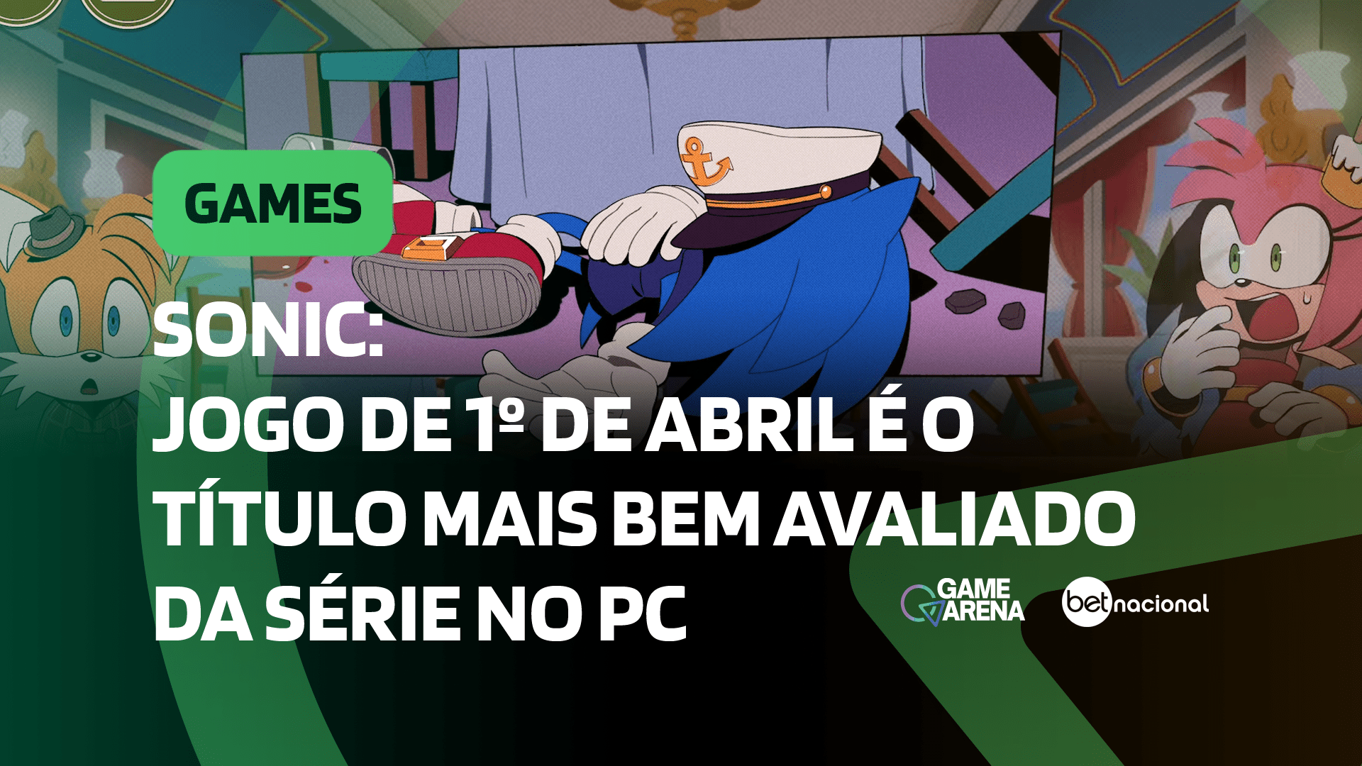 Sonic: jogo de 1º de abril é o título mais bem avaliado da série