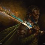 Aragorn com a espada Andúril: Tales of Middle-earth mostra uma nova visão da obra clássica de J. R. R. Tolkien. (Imagem: Reprodução)