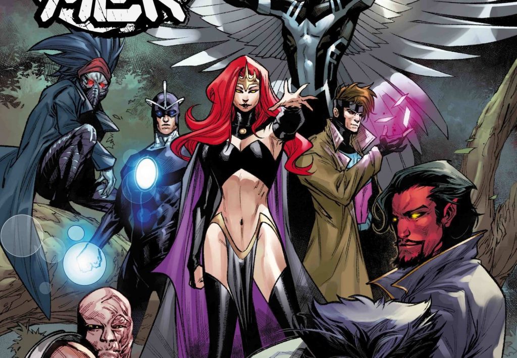 Liderados por Madeline Pryor, os Dark X-Men incluem Destrutor, Arcanjo, Gambit, Azazel, Zero, Albert e Emplate. (Imagem: Reprodução)