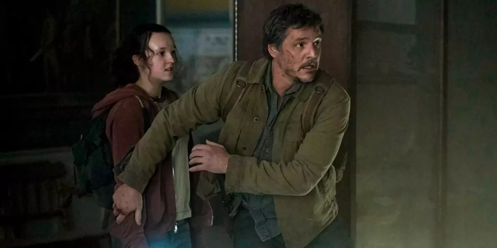 Joel (Pedro Pascal) e Ellie (Bella Ramsey) em The Last of Us. (Imagem: Reprodução)