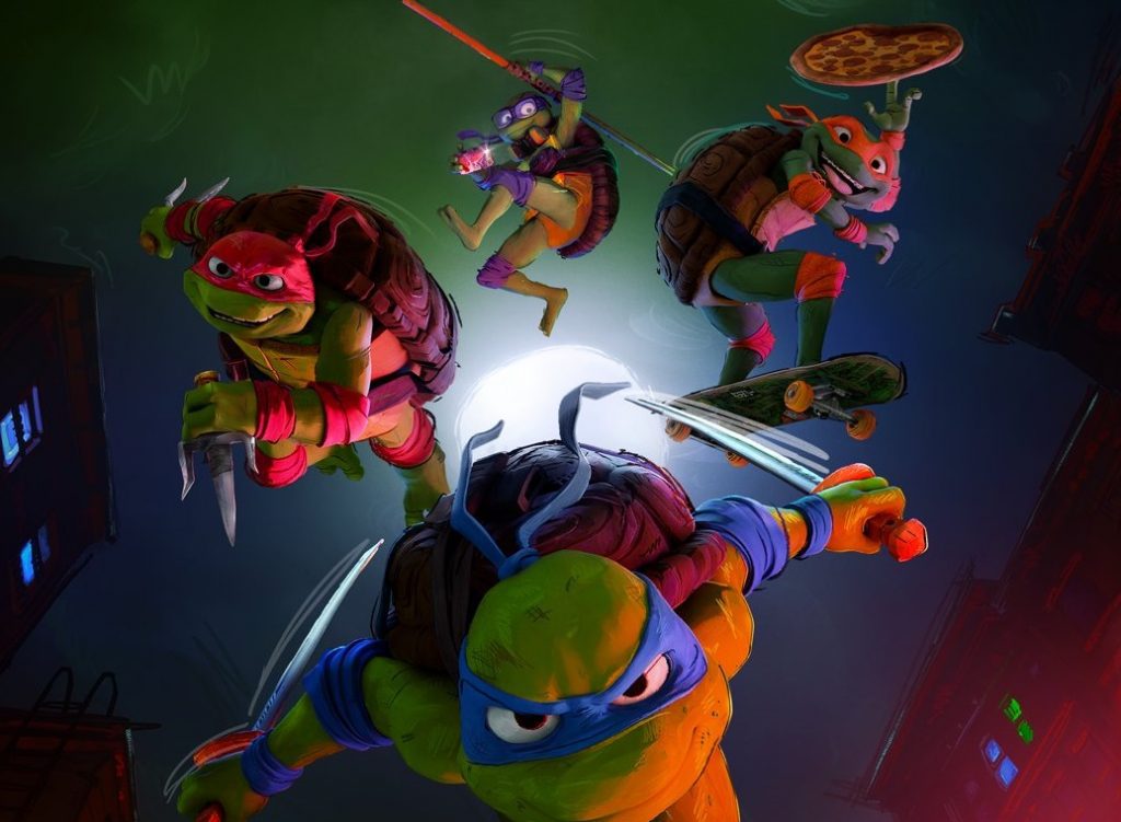 Leonardo, Michelangelo, Donatello e Raphael estão de volta em As Tartarugas Ninja: Caos Mutante. (Imagem: Reprodução)