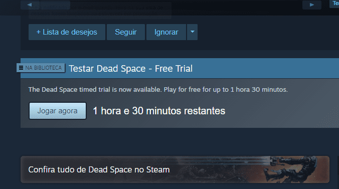 Steam lança teste grátis do jogo Dead Space Remake