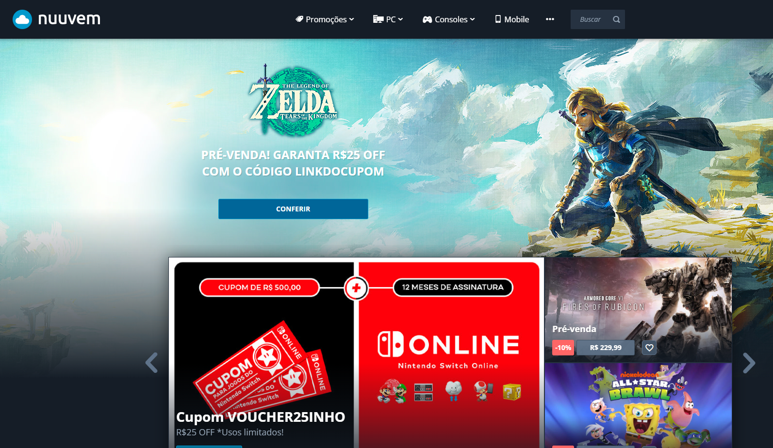 Nuuvem.com on X: 🚨 A MELHOR OPÇÃO PARA LEVAR SEU ZELDA ToTK