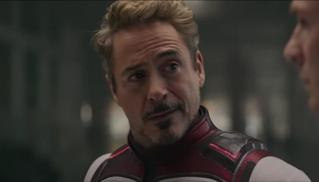 Homem de Ferro (Robert Downey Jr.) em Vingadores: Ultimato