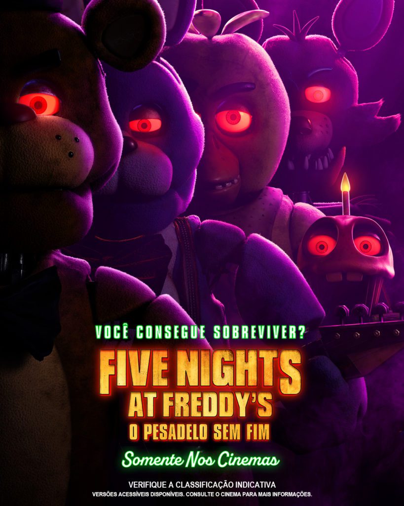 Five Nights At Freddy s - O Pesadelo Sem Fim , filme de (FNAF), ganha novo  trailer assustador