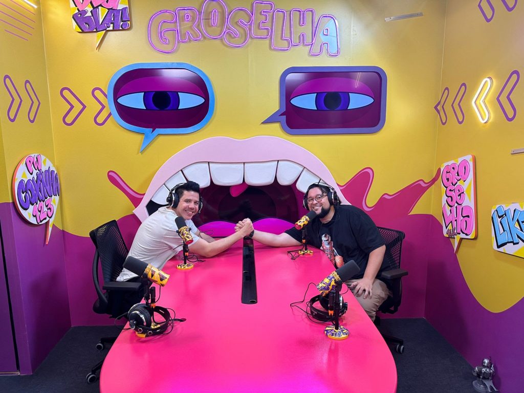 Muca e gORDOx falam do novo estúdio de R$ 350 mil do Groselha Talk