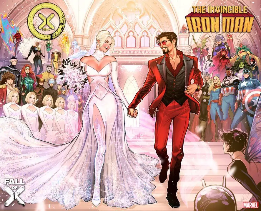 Marvel revela prévia do casamento de Emma Frost e Tony Stark