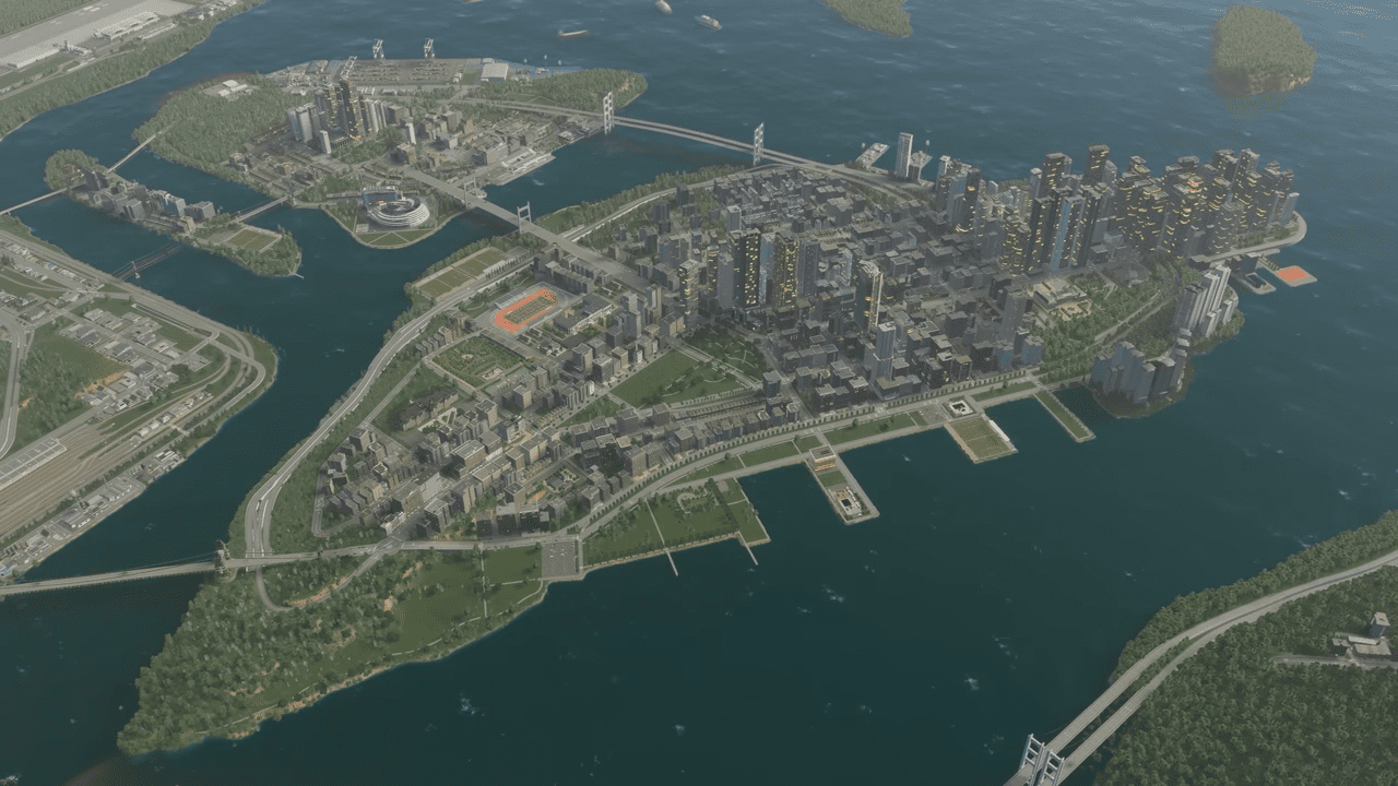 Cidade de Cities Skylines 2