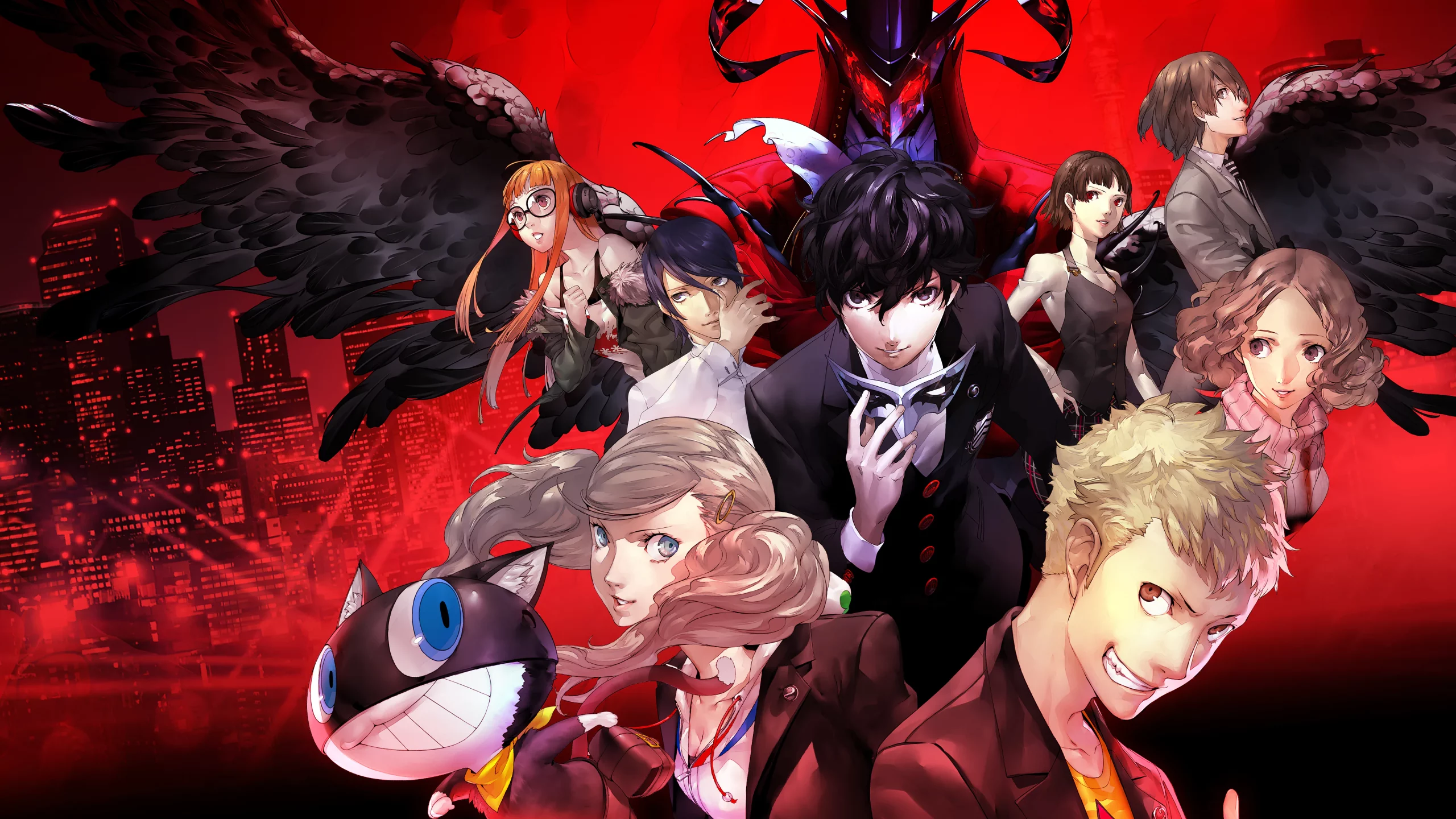 Imagem com os personagens de Persona 5