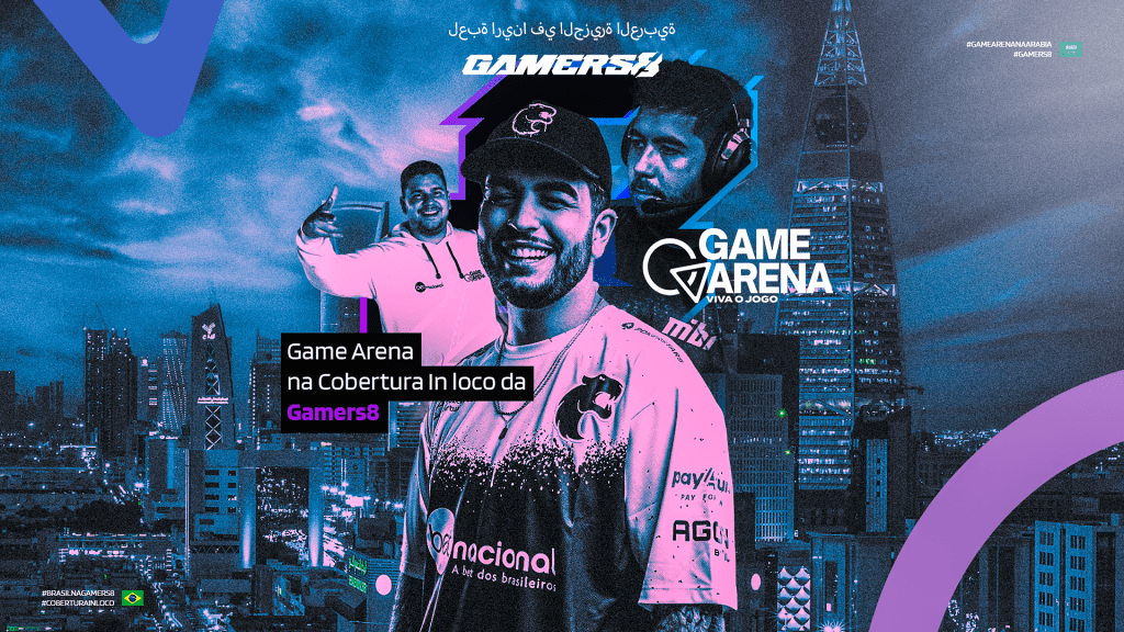 Gamers8: Game Arena fará cobertura presencial de evento com FURIA e MIBR