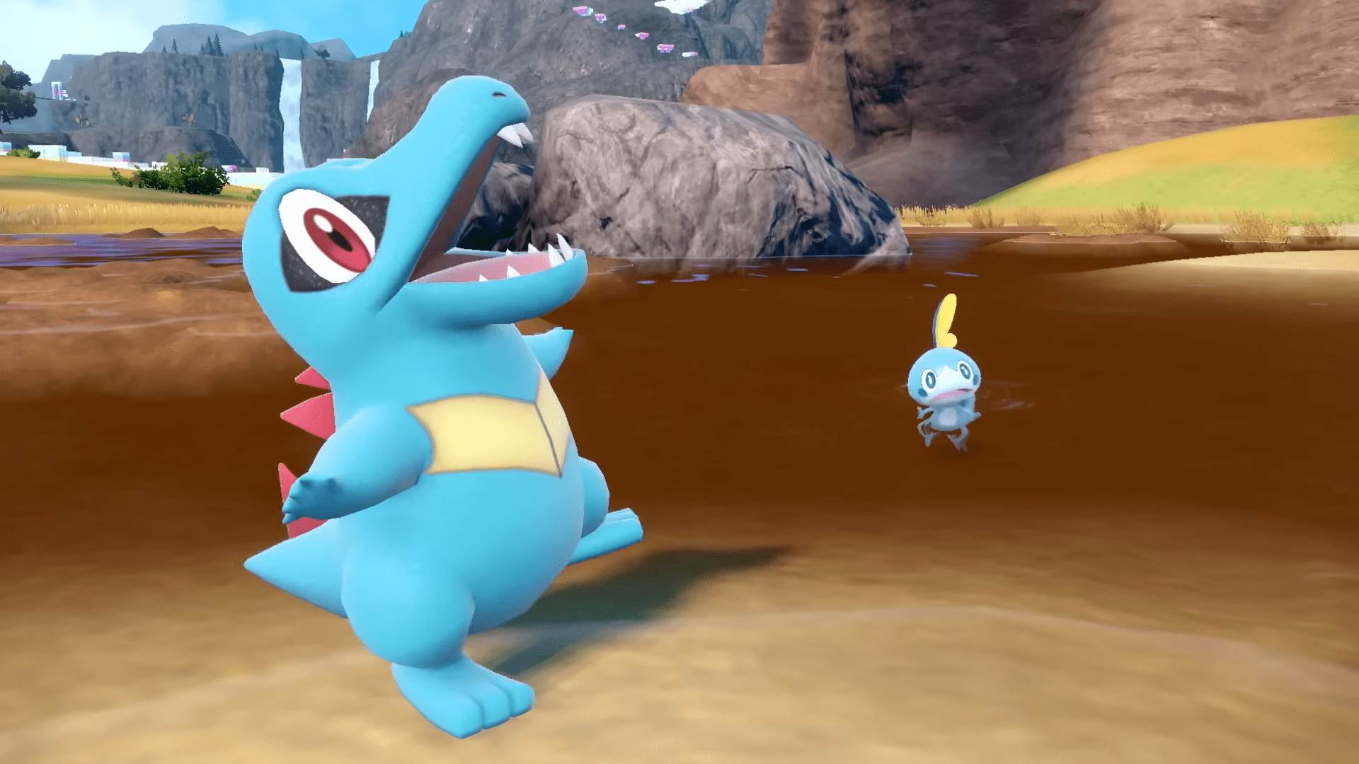 Totodile e Sobble em Pokémon Scarlet e Violet