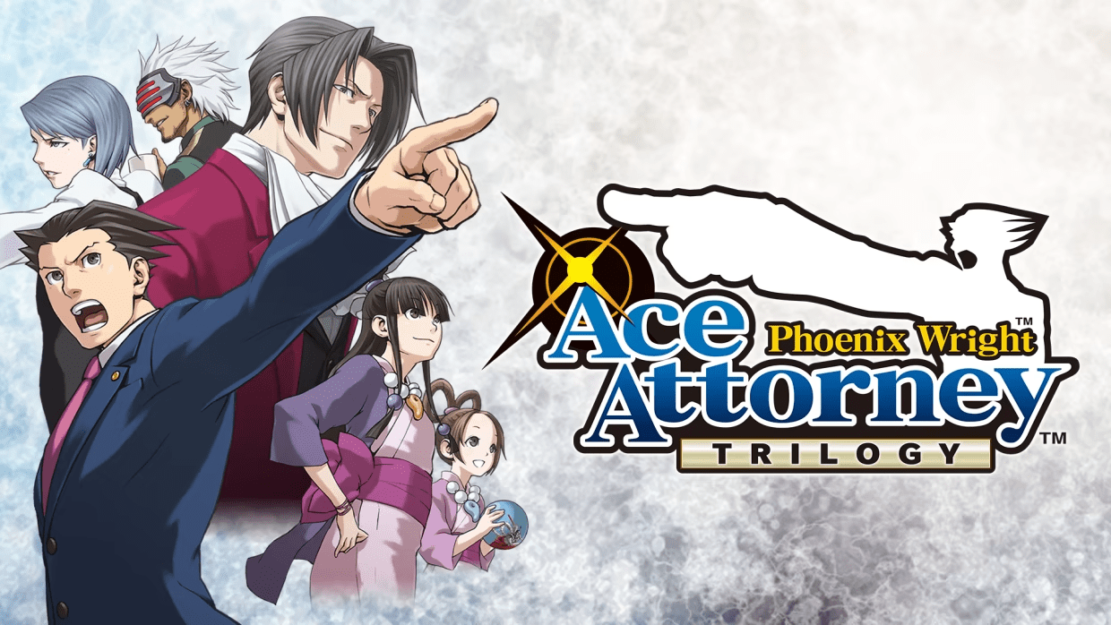 Imagem promocional da primeira trilogia de Ace Attorney.