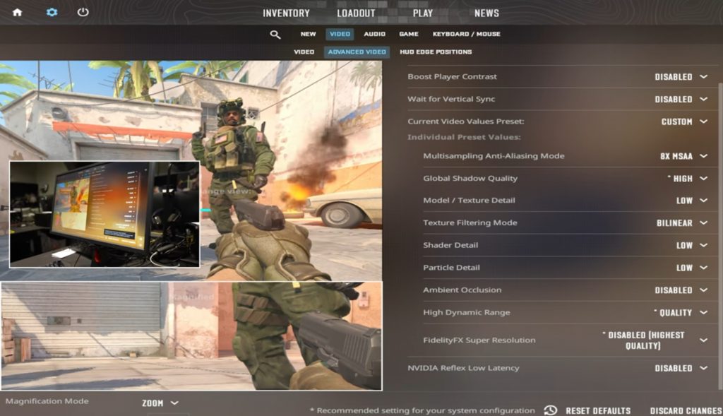 Fallen mostrando suas config de video no cs2 #fallen #csgo #cs #config