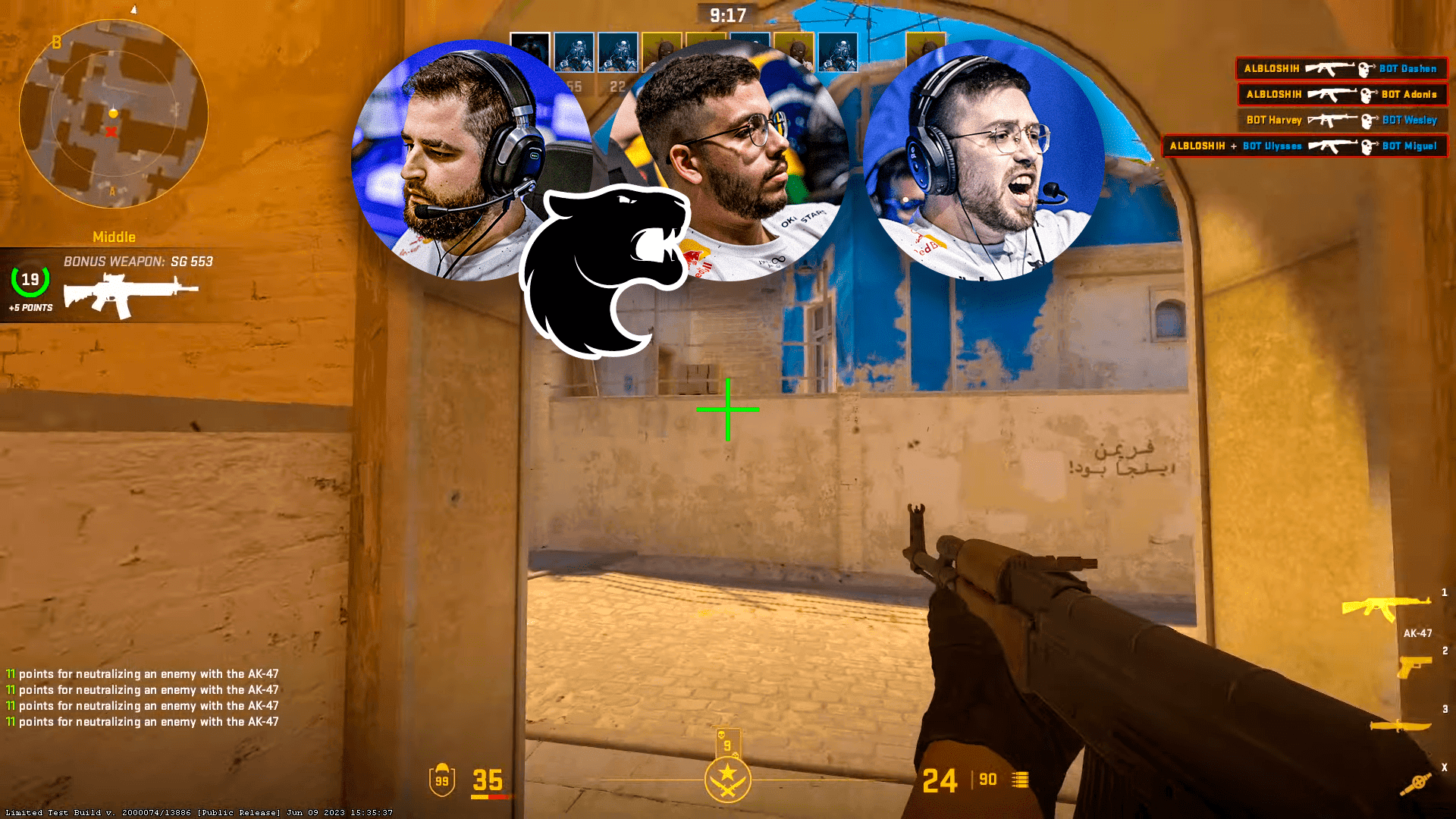 ESL compara recoil das principais riffles no CS:GO e CS2