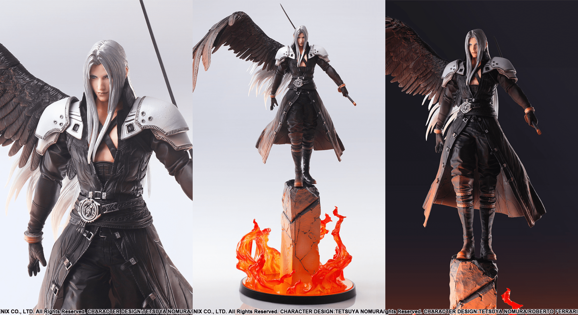 Final Fantasy 7: Rebirth estátua do Sephiroth