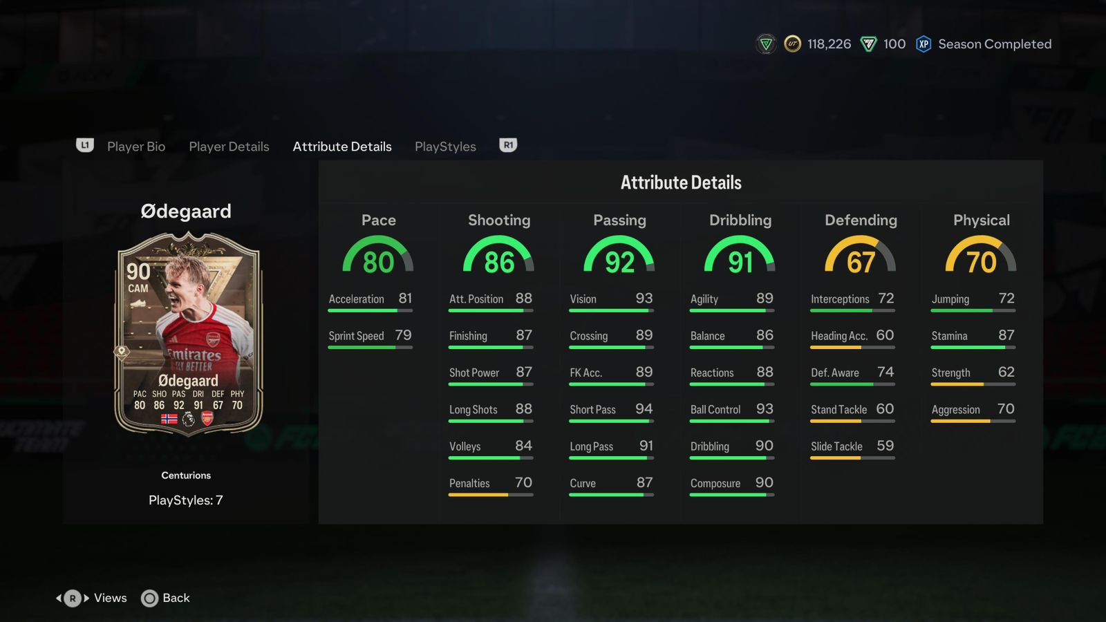 Guia de Ultimate Team Centuriões - Odegaard