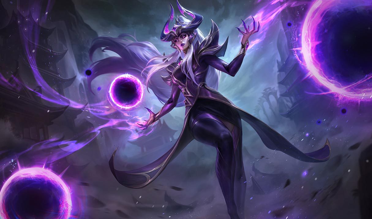 Novidades do LoL - Bordas da tela de carregamento das skins FPX. #Syndra