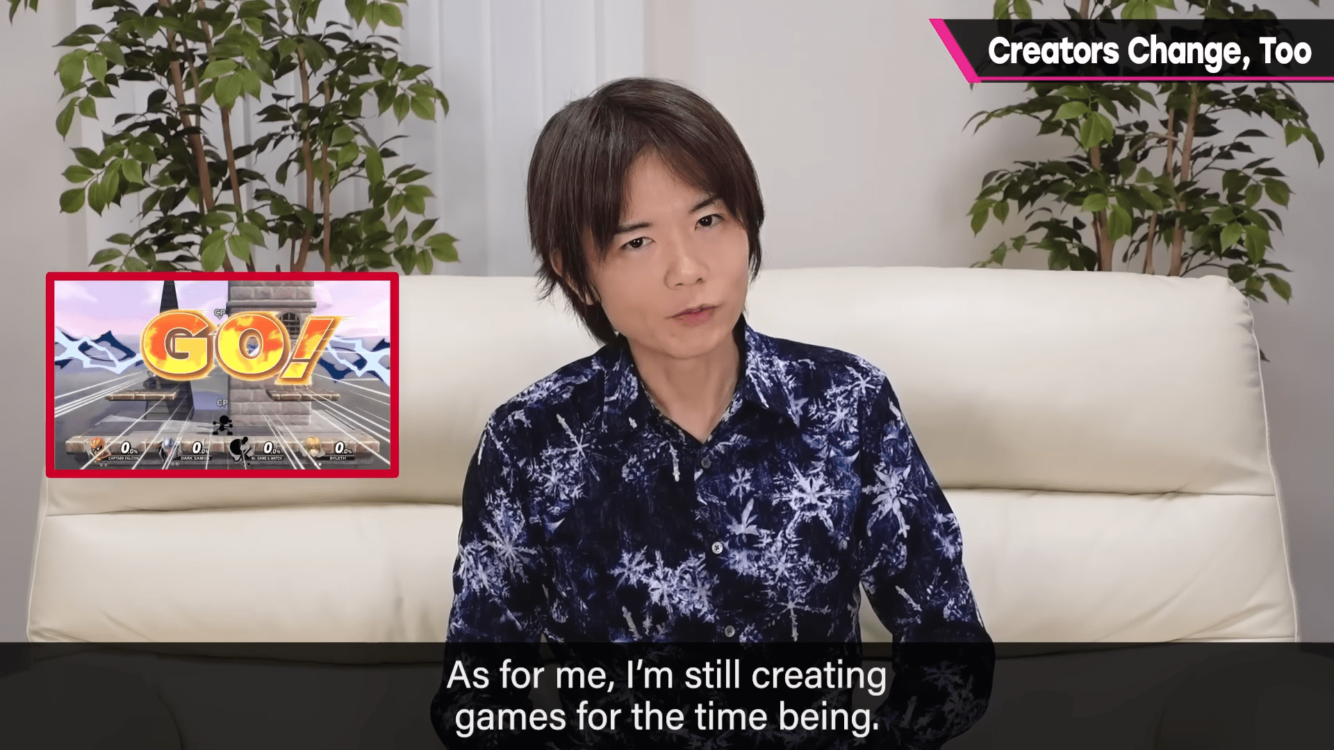 Masahiro Sakurai sobre aposentadoria