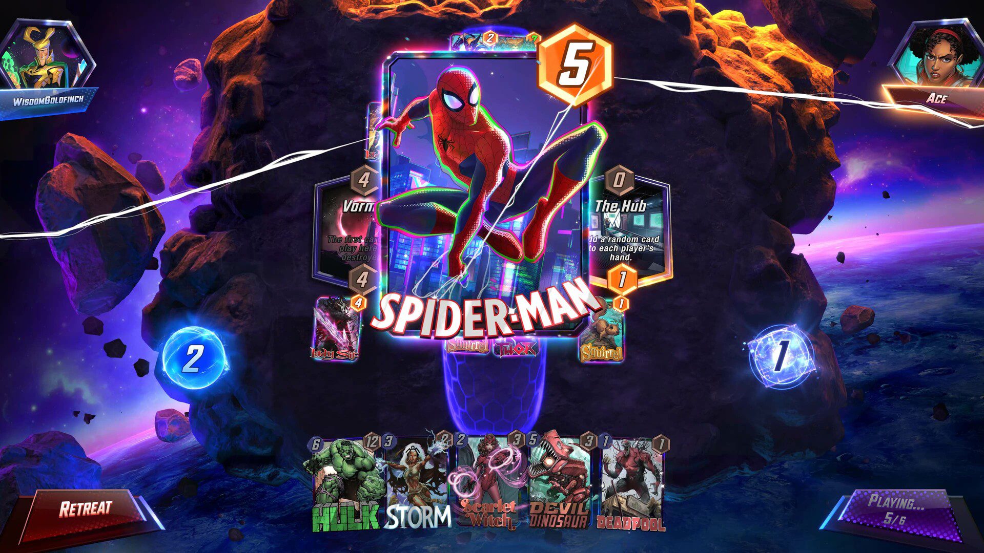 Marvel Snap card game digital