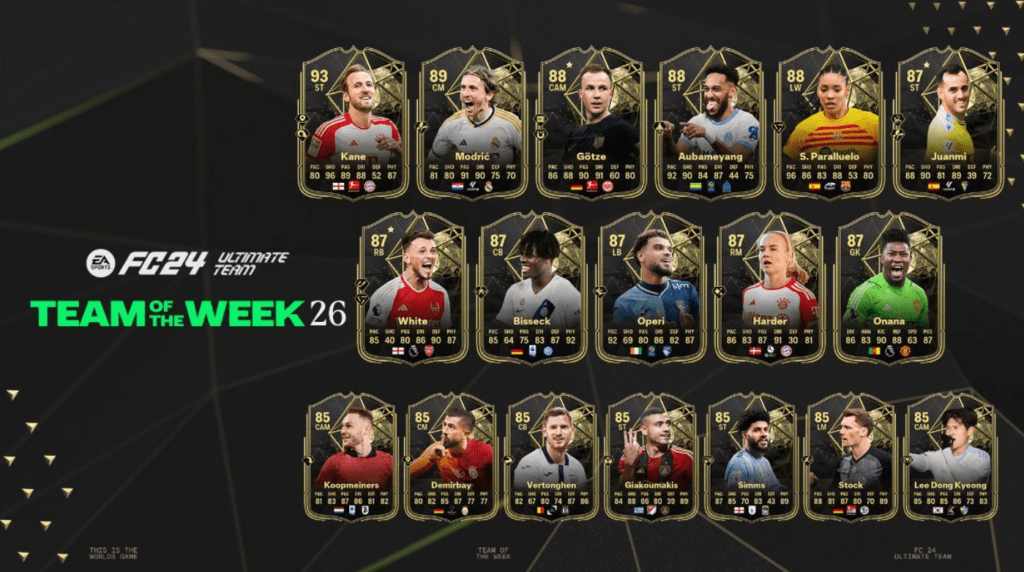 Guia de Ultimate Team TOTW 26