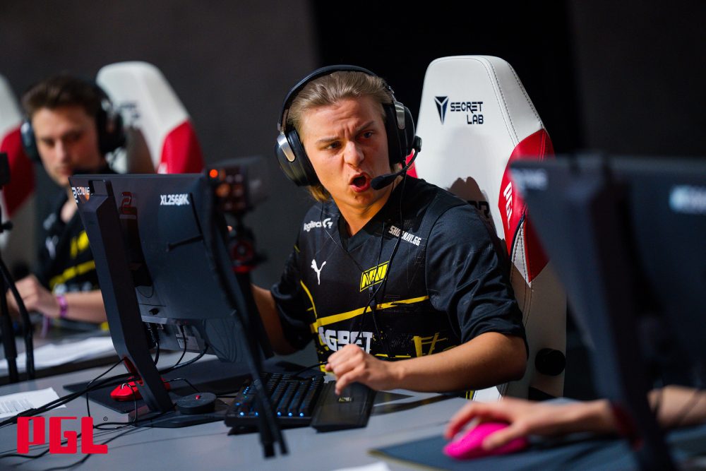 Aleksib comemora round pela Natus Vincere no Major de Copenhagen.