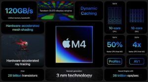 Chip M4 apresentado pela Apple