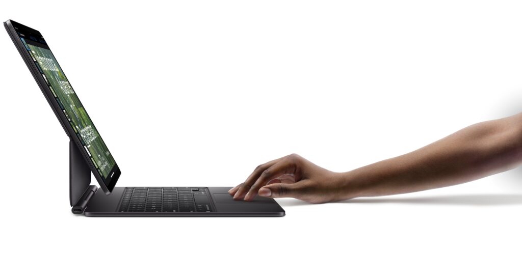 Magic Keyboard da Apple com um iPad