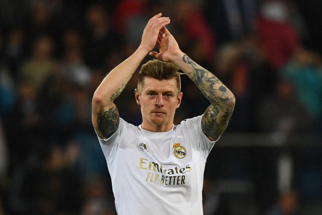 Toni Kroos em campo pelo Real Madrid