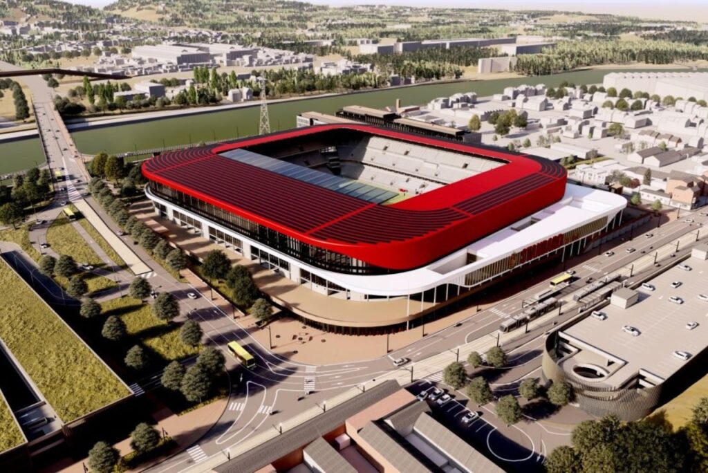 O estádio do Flamengo deve ser construído em cinco anos. Foto: Divulgação