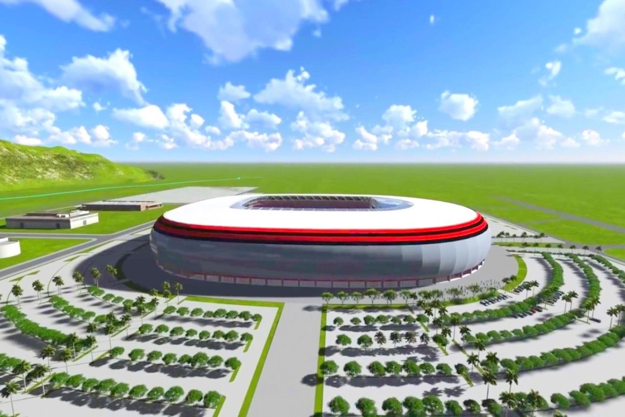 Conselheiro do Flamengo apresentou projeto de estádio em Barra de Guaratiba (Foto: Reprodução)