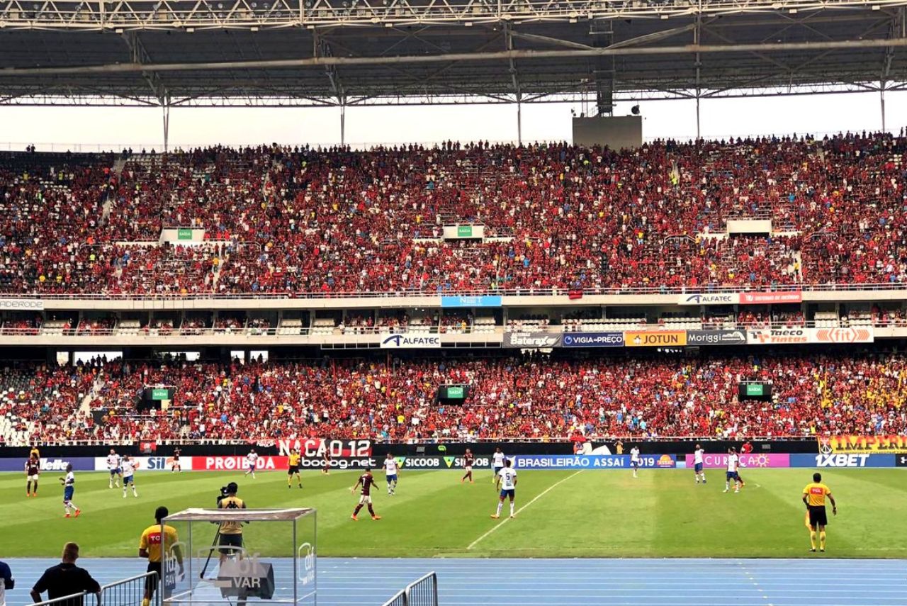 Flamengo tentou assumir controle do Engenhão (Foto: Reprodução)