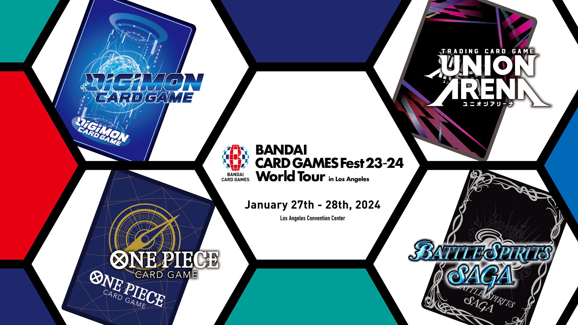 Banner do Torneio Global de jogos da Bandai Card Games