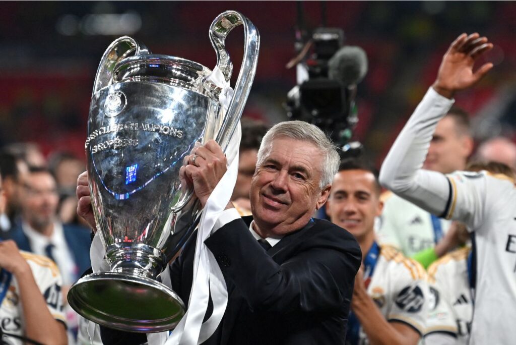 Ancelotti conquistou mais uma Champions League como técnico