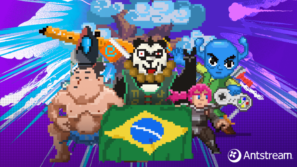 Imagem promocional da Antstream chegando para Xbox no Brasil