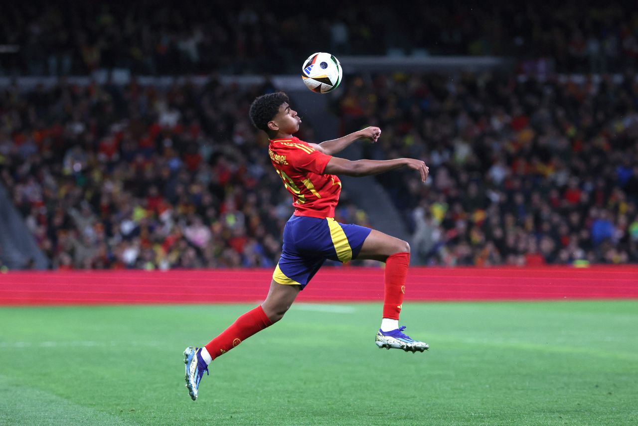 Lamine Yamal - Espanha (Foto: Pierre-Phillipe Marcou/AFP)