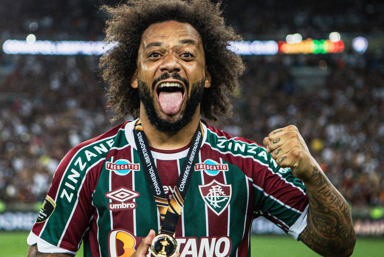 Marcelo foi campeão da Libertadores da América com o Fluminense em 2023. Foto: LUCAS MERÇON / FLUMINENSE F.C.