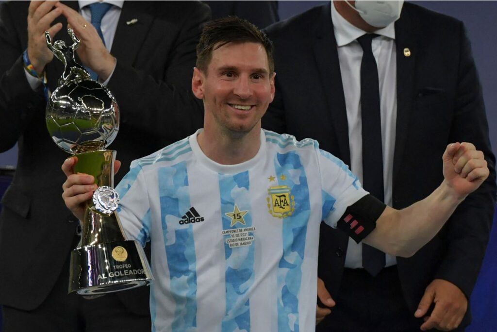 Messi após título da Copa América em 2021