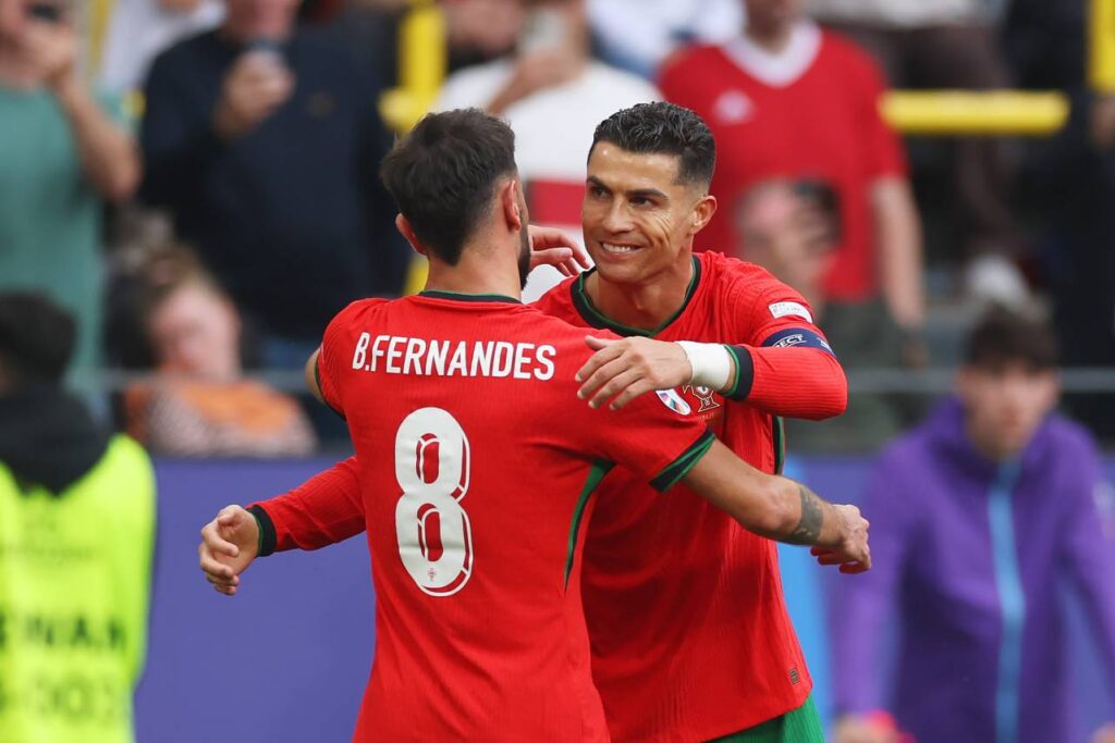 Cristiano Ronaldo derrubou mais um recorde na Eurocopa-2024. Foto: Reprodução/X