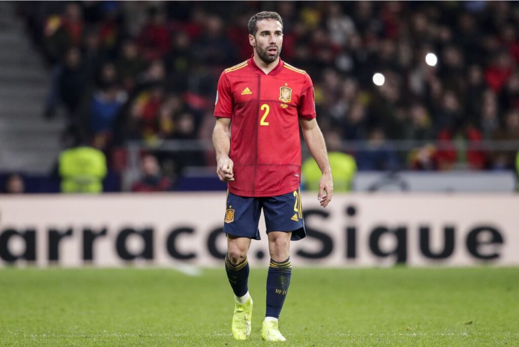 Carvajal em campo pela Espanha