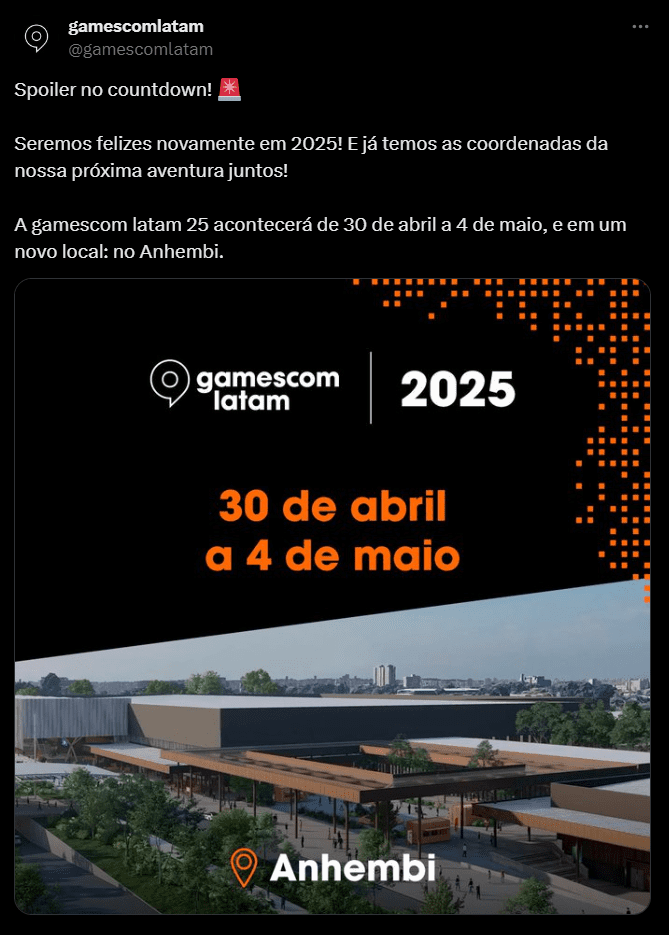 gamescom latam 2025 no Anhembi